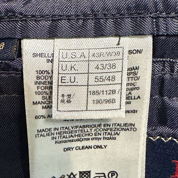 Brooks Brothers 1818 Madison Dark Navy Blazer Vitale Barberis Wool 43R Classic - Picture 10 of 15